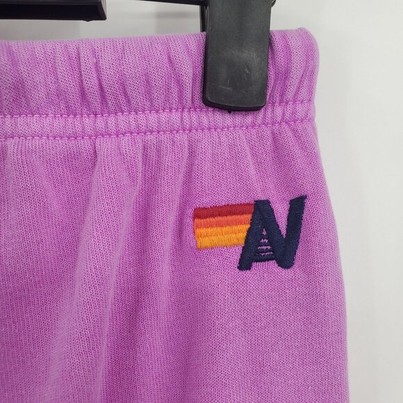Aviator Nation X Peloton Logo Sweatpant Jogger Women XL Size Medium Neon Purple - Picture 6 of 14